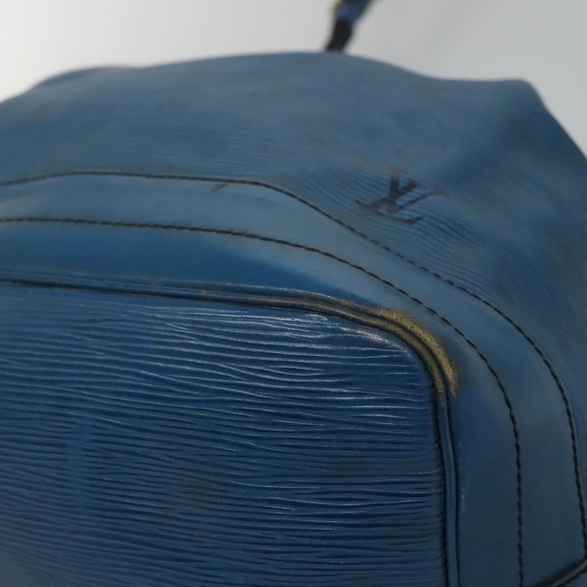 LOUIS VUITTON Epi Noe Shoulder Bag Toledo Blue M44005 LV Auth EC450
