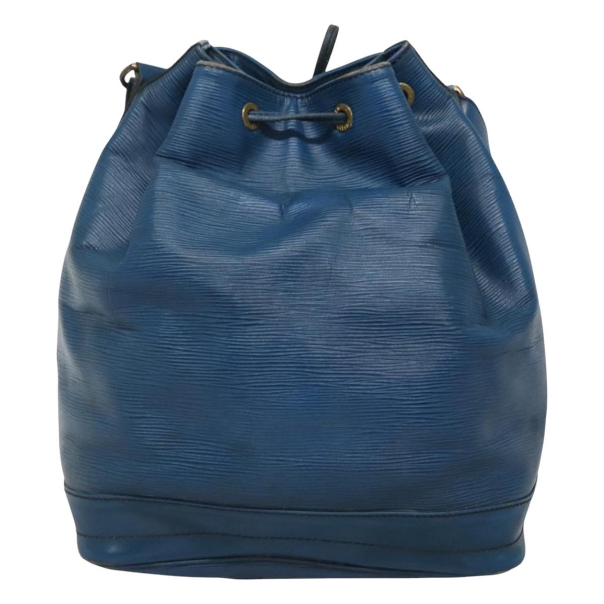 LOUIS VUITTON Epi Noe Shoulder Bag Toledo Blue M44005 LV Auth EC450