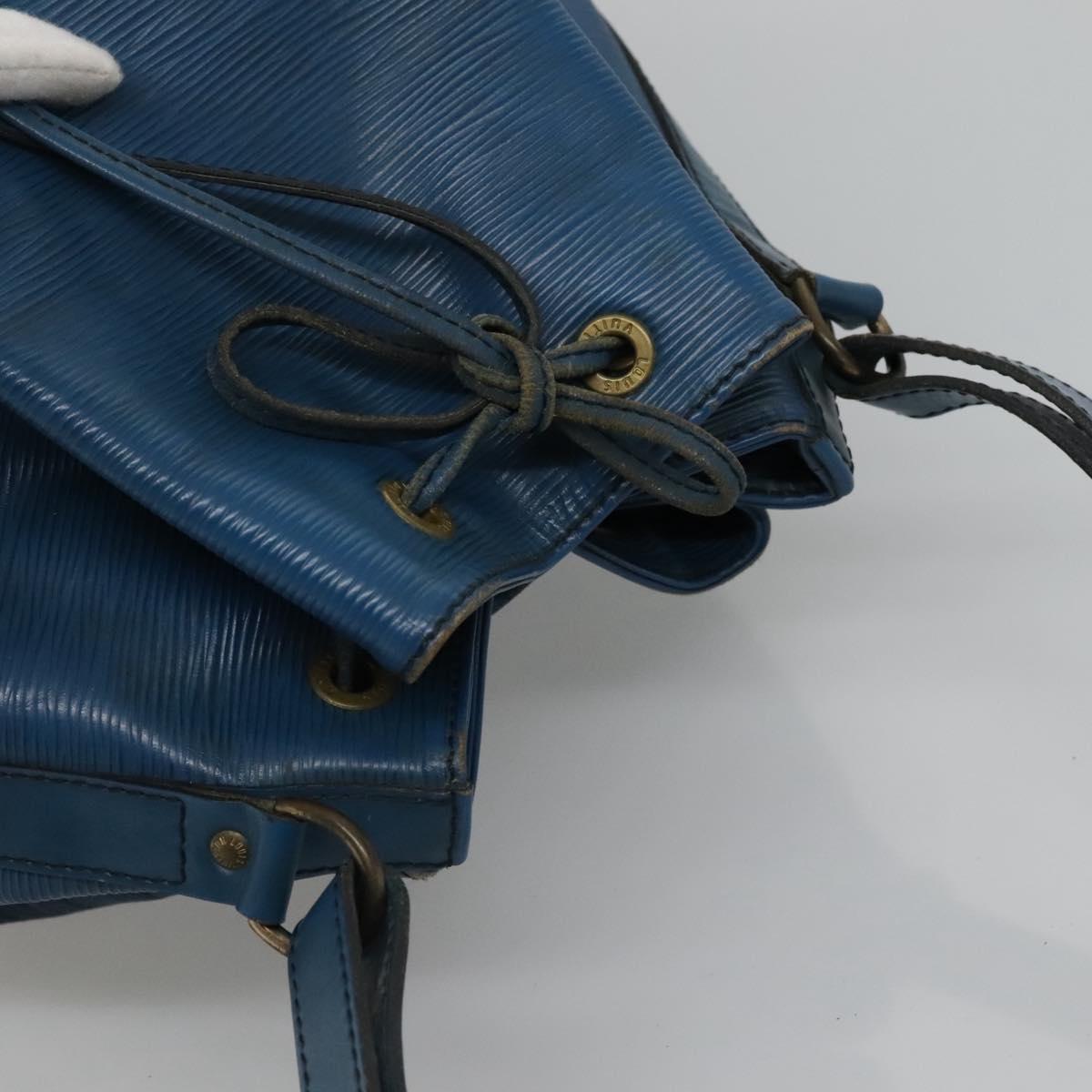 LOUIS VUITTON Epi Noe Shoulder Bag Toledo Blue M44005 LV Auth EC450
