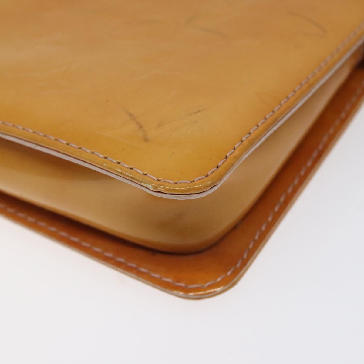 LOUIS VUITTON Vernis Lexington Pouch Marshmallow Pink M91057 LV Auth EC455