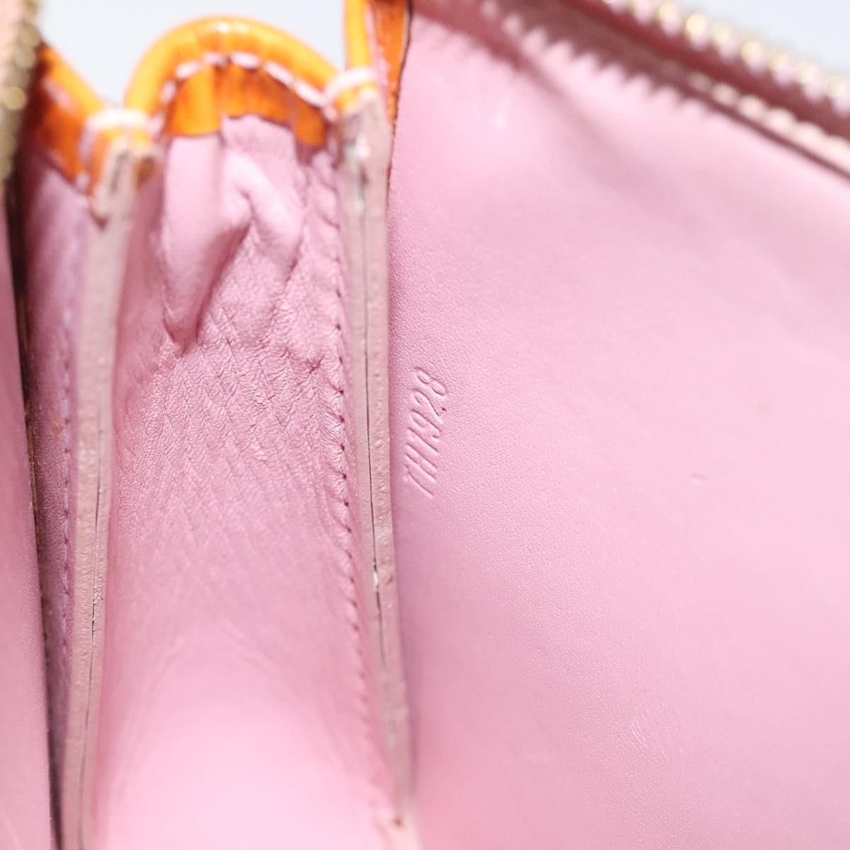 LOUIS VUITTON Vernis Lexington Pouch Marshmallow Pink M91057 LV Auth EC455