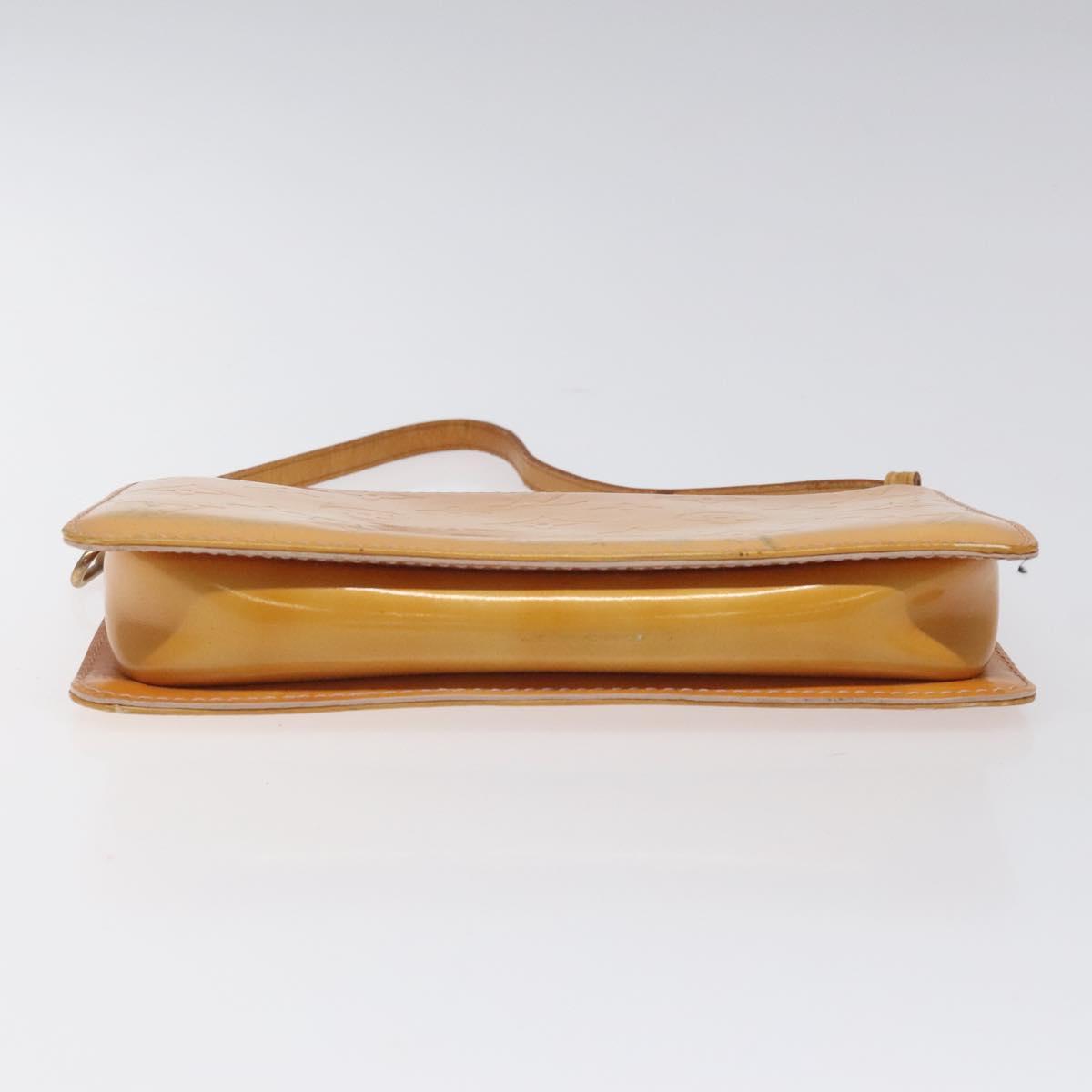 LOUIS VUITTON Vernis Lexington Pouch Marshmallow Pink M91057 LV Auth EC455