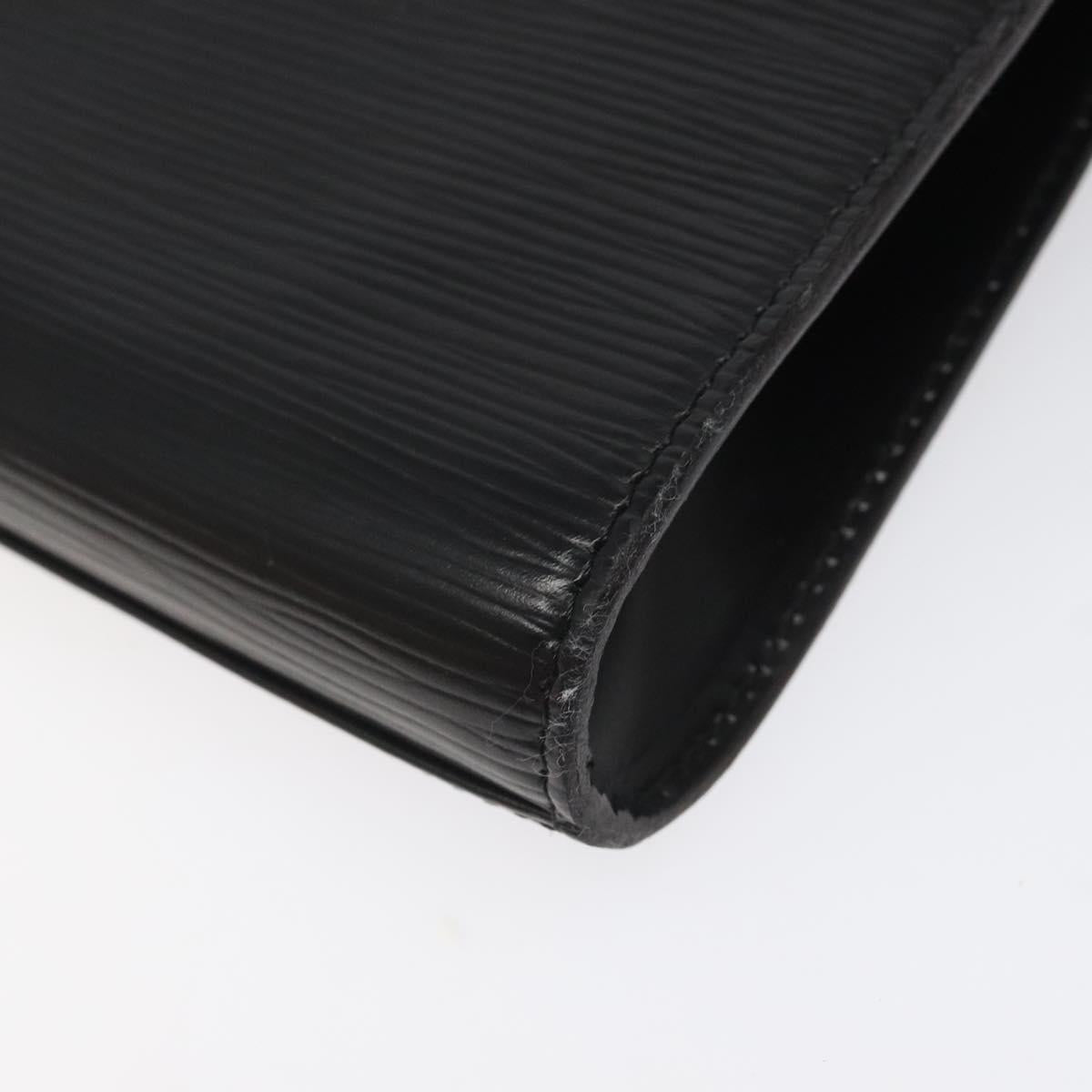 LOUIS VUITTON Epi Art Deco Clutch Bag Black M52632 LV Auth EC463