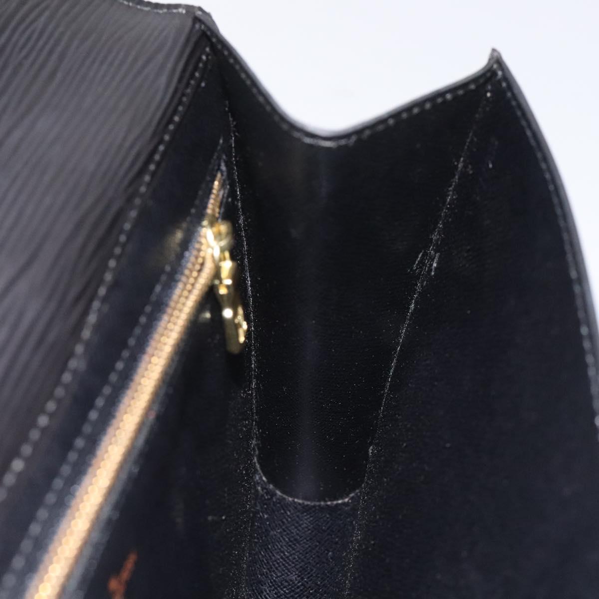 LOUIS VUITTON Epi Art Deco Clutch Bag Black M52632 LV Auth EC463
