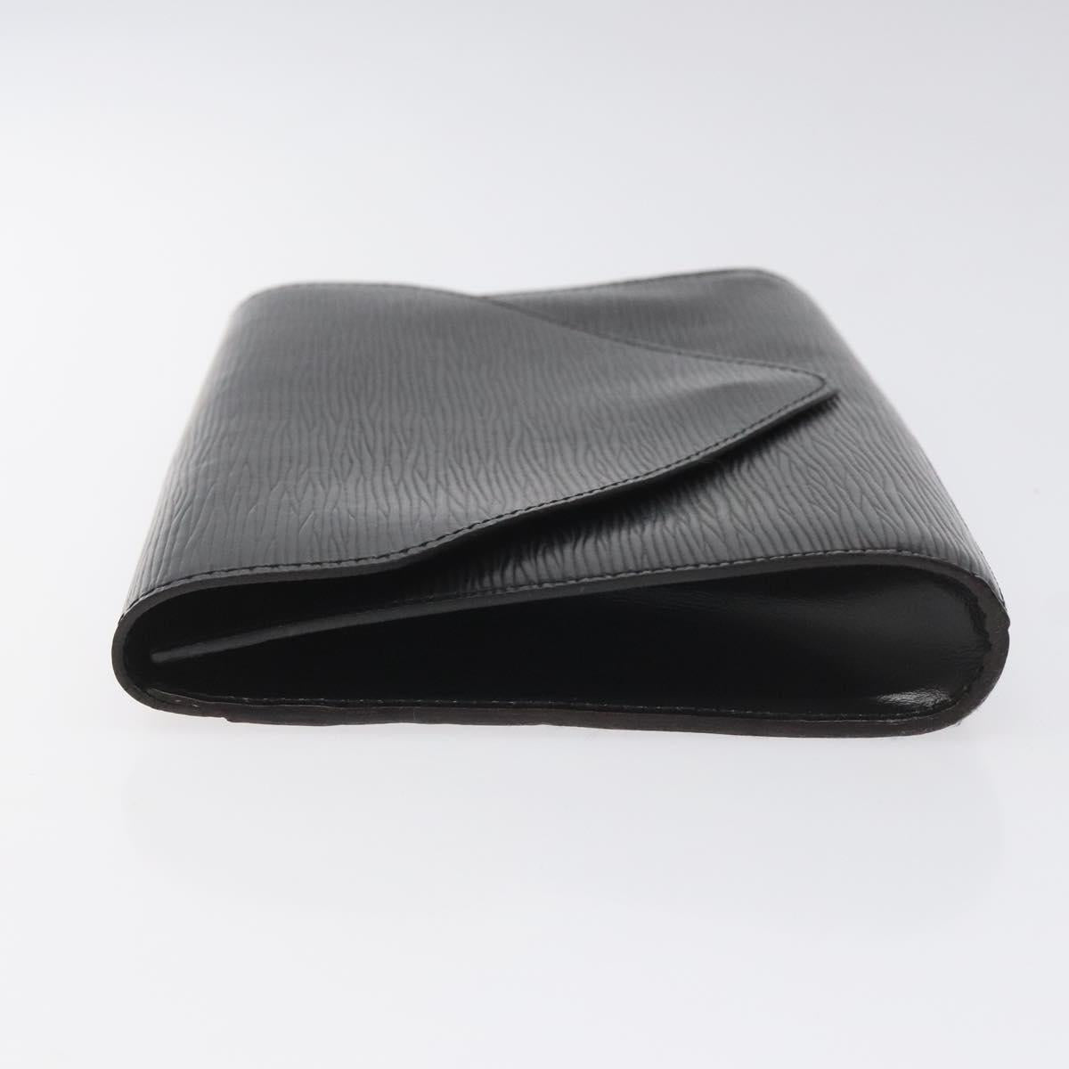 LOUIS VUITTON Epi Art Deco Clutch Bag Black M52632 LV Auth EC463