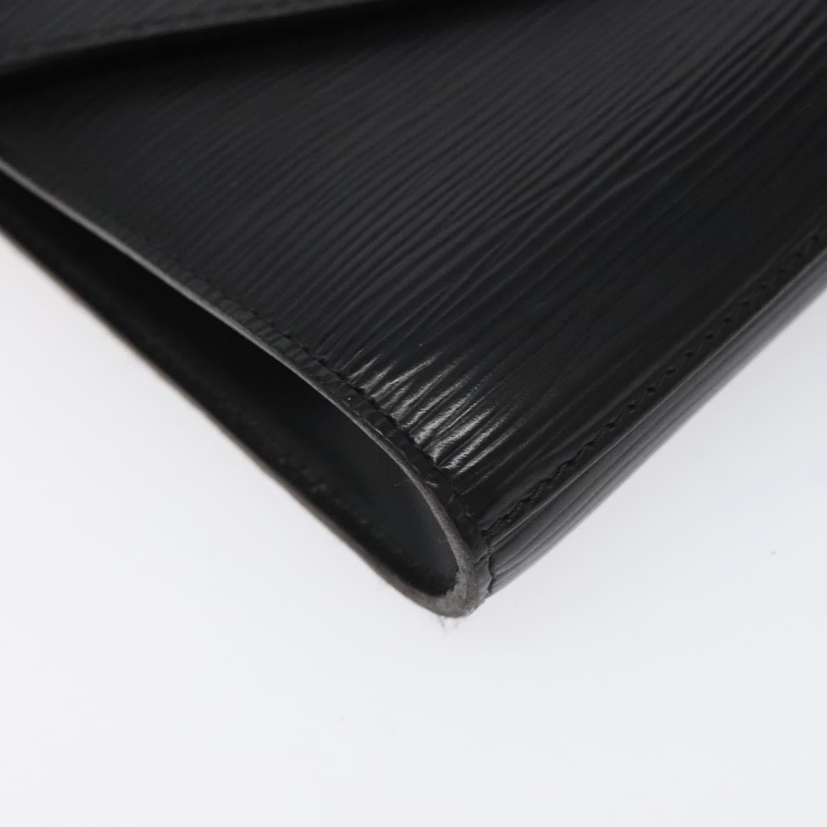 LOUIS VUITTON Epi Art Deco Clutch Bag Black M52632 LV Auth EC463