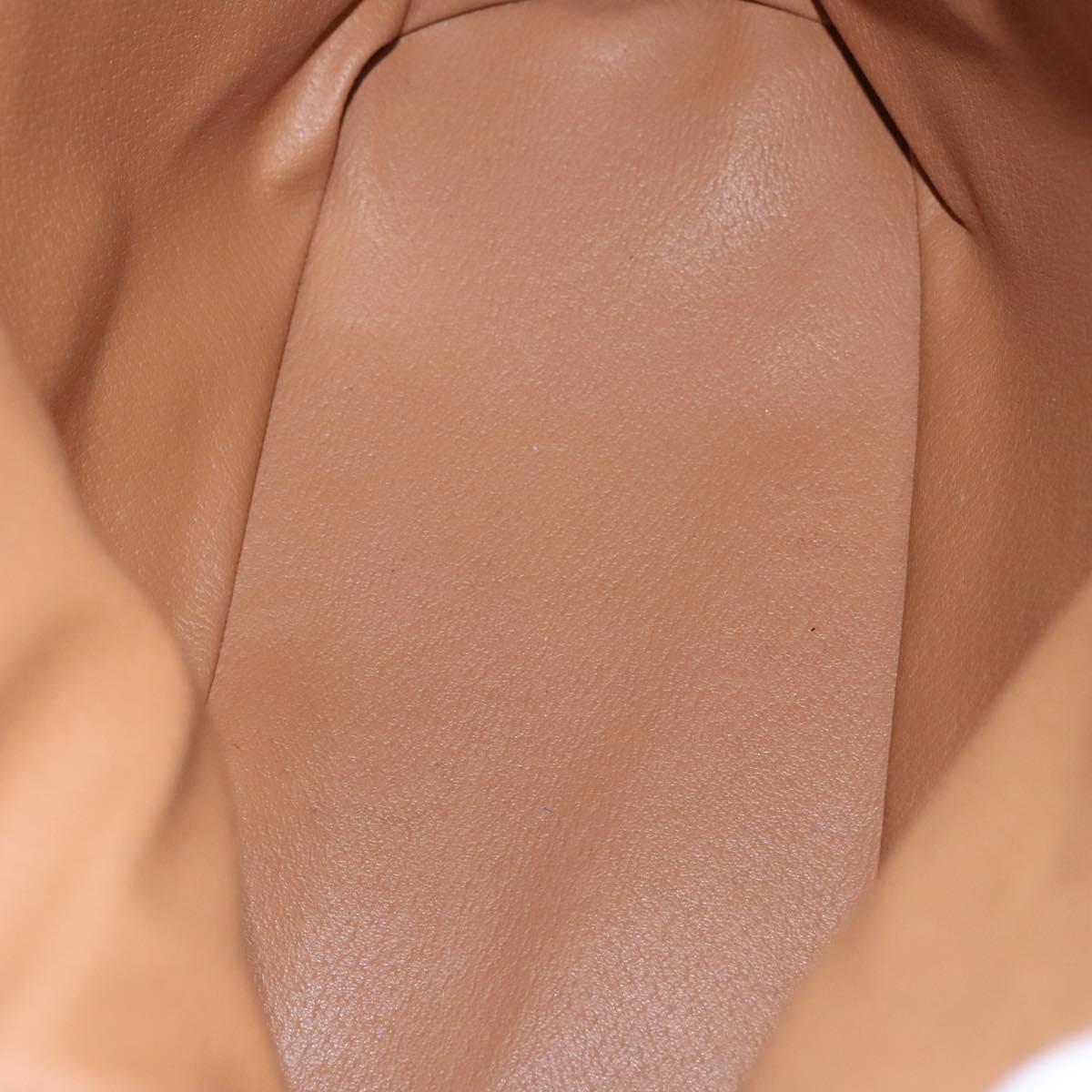 CELINE Macadam Canvas Hand Bag PVC Leather 2way Gold Brown Auth EC471