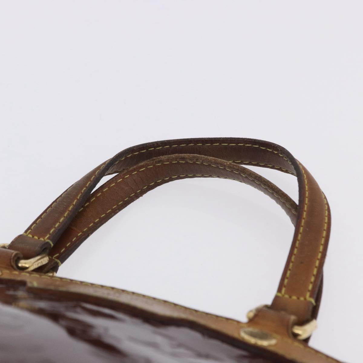 LOUIS VUITTON Vernis Blair MM Hand Bag 2way Rouge Favist M91690 LV Auth EC506