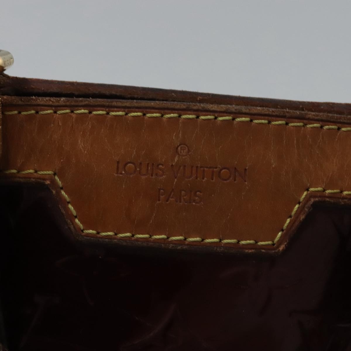 LOUIS VUITTON Vernis Blair MM Hand Bag 2way Rouge Favist M91690 LV Auth EC506