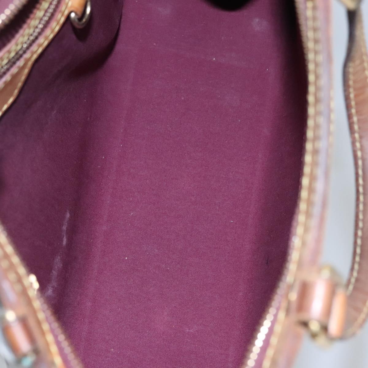 LOUIS VUITTON Vernis Blair MM Hand Bag 2way Rouge Favist M91690 LV Auth EC506