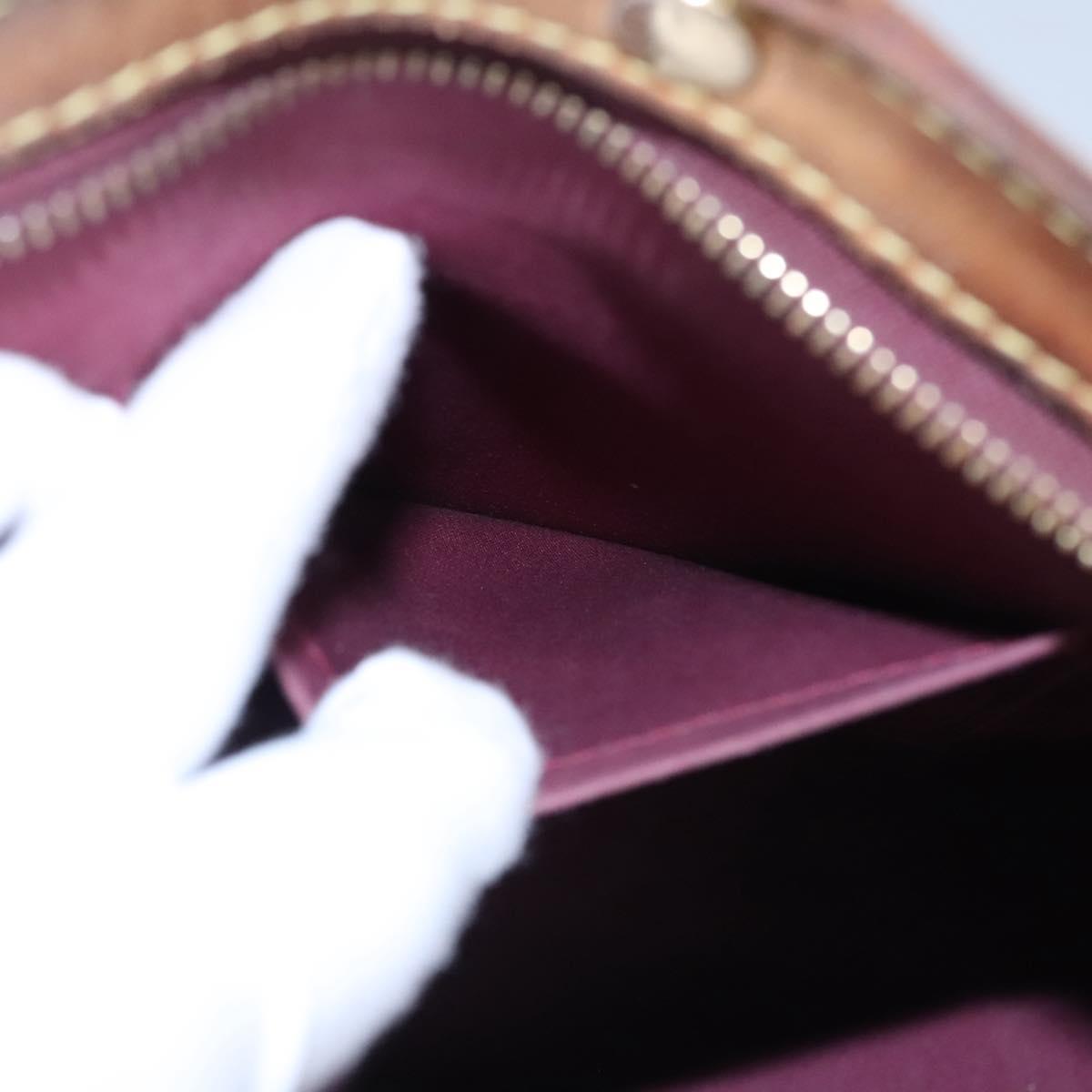 LOUIS VUITTON Vernis Blair MM Hand Bag 2way Rouge Favist M91690 LV Auth EC506