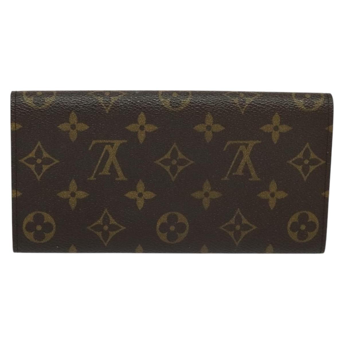 LOUIS VUITTON Monogram Portefeuille Josephine Wallet Red M60139 LV Auth EC518