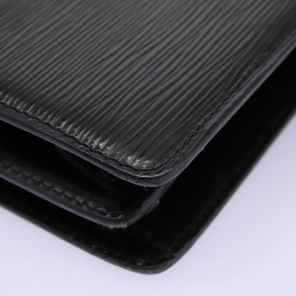 LOUIS VUITTON Epi Capuchin Shoulder Bag Black M52342 LV Auth EC524