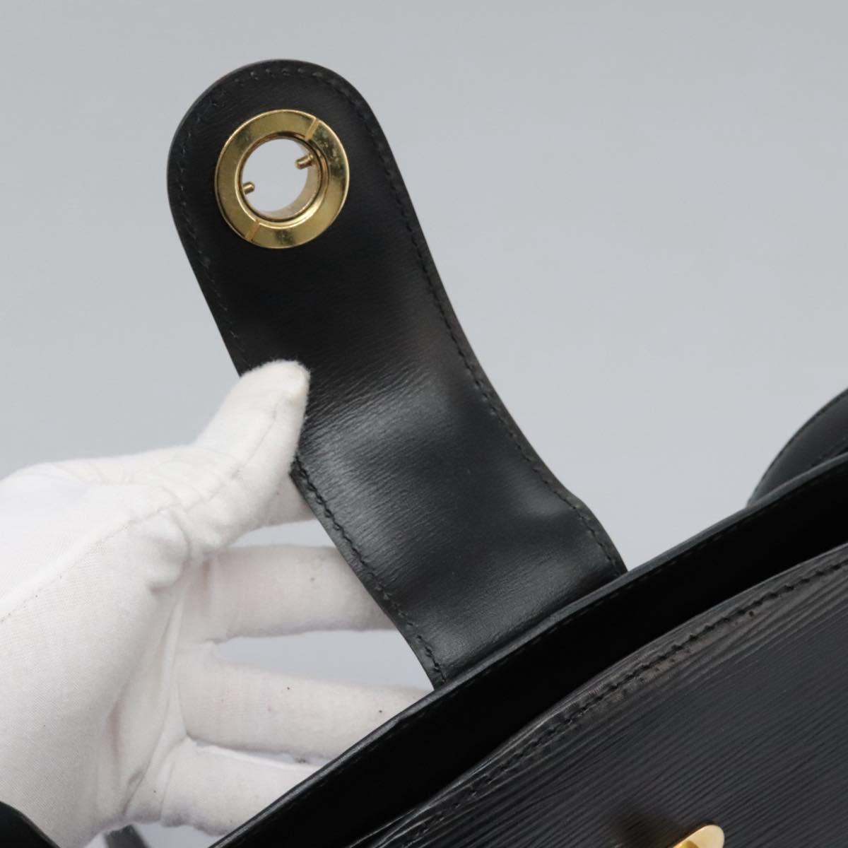 LOUIS VUITTON Epi Capuchin Shoulder Bag Black M52342 LV Auth EC524