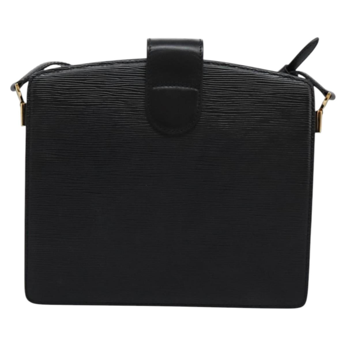 LOUIS VUITTON Epi Capuchin Shoulder Bag Black M52342 LV Auth EC524