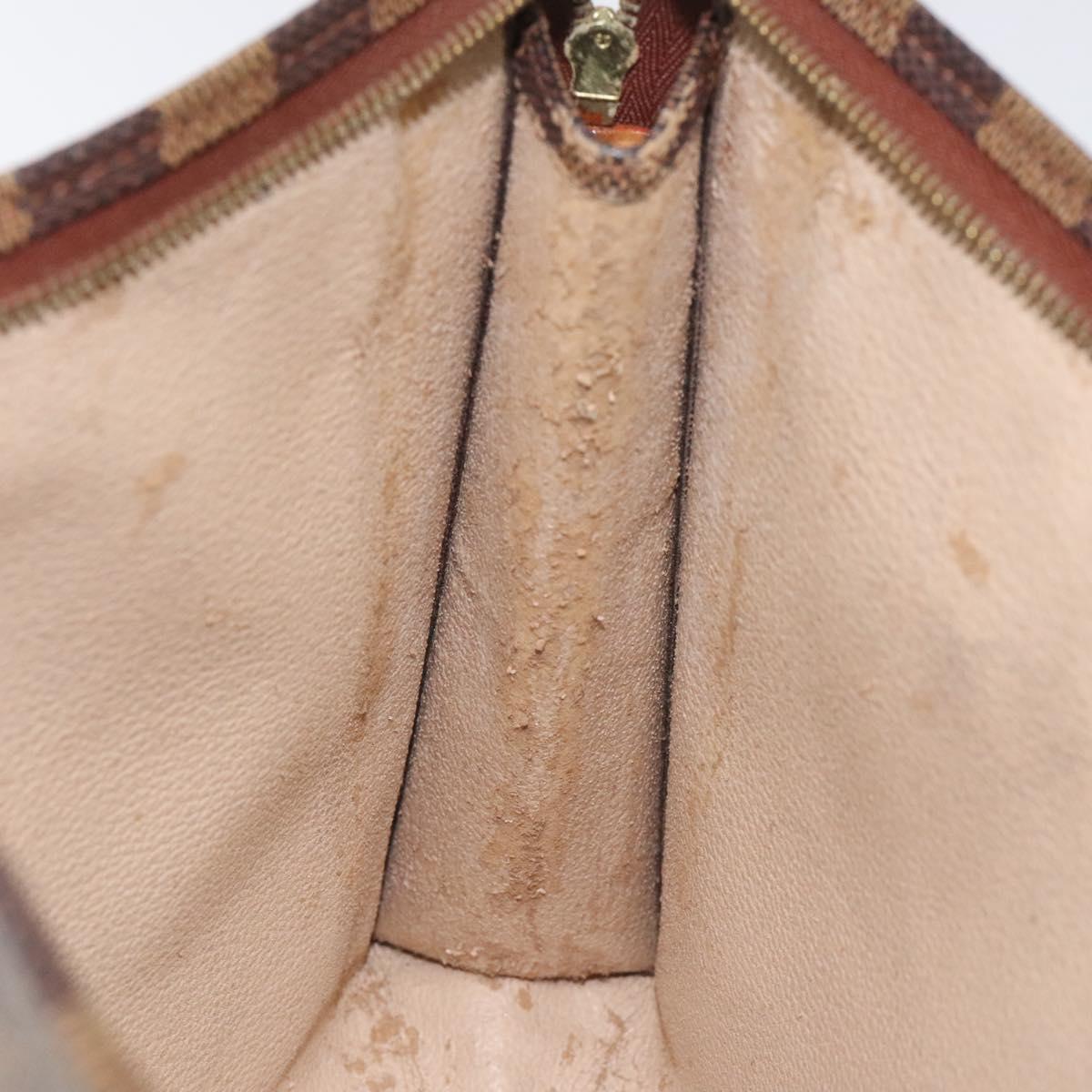 LOUIS VUITTON Damier Ebene Poche Toilette 26 Pouch N47543 LV Auth EC531