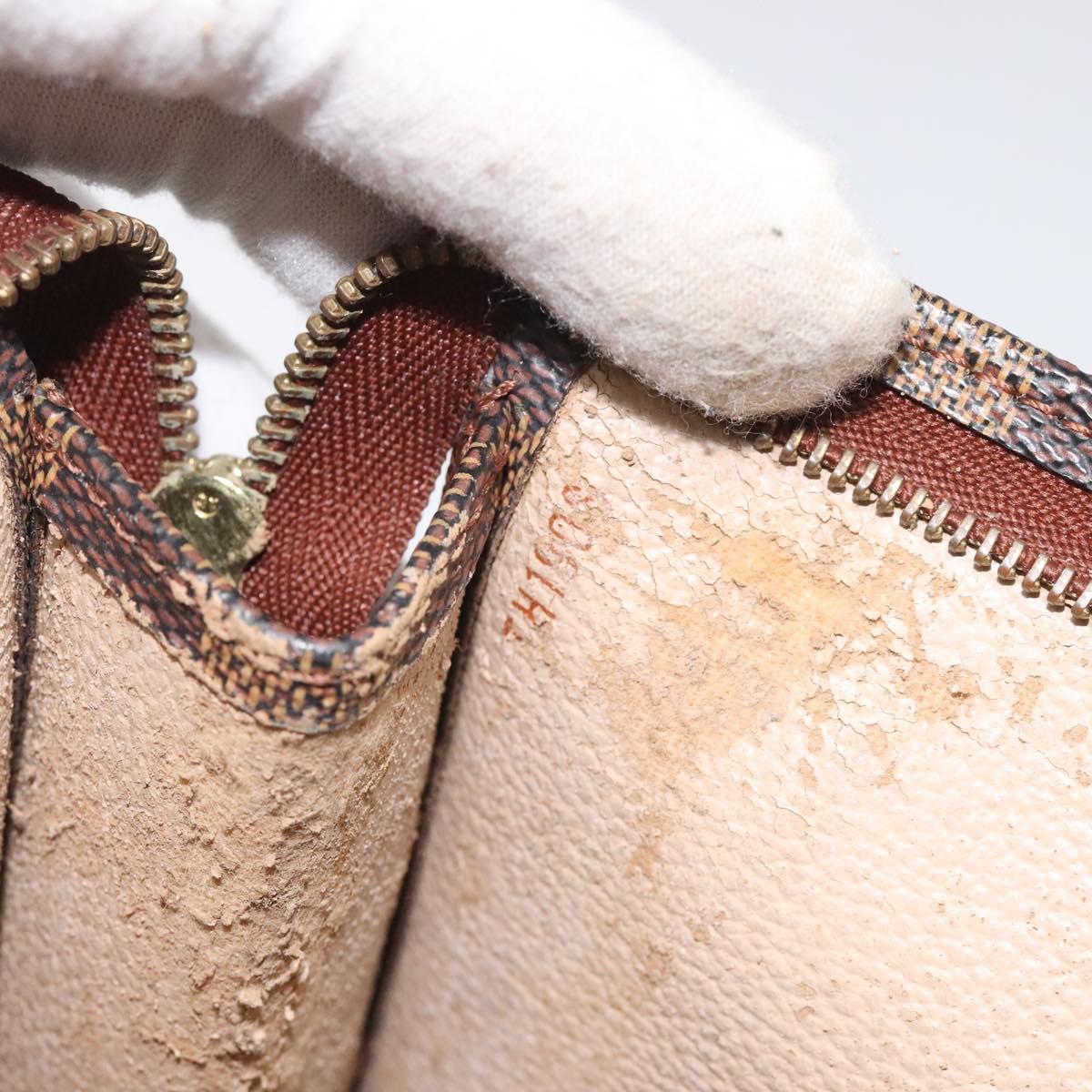 LOUIS VUITTON Damier Ebene Poche Toilette 26 Pouch N47543 LV Auth EC531