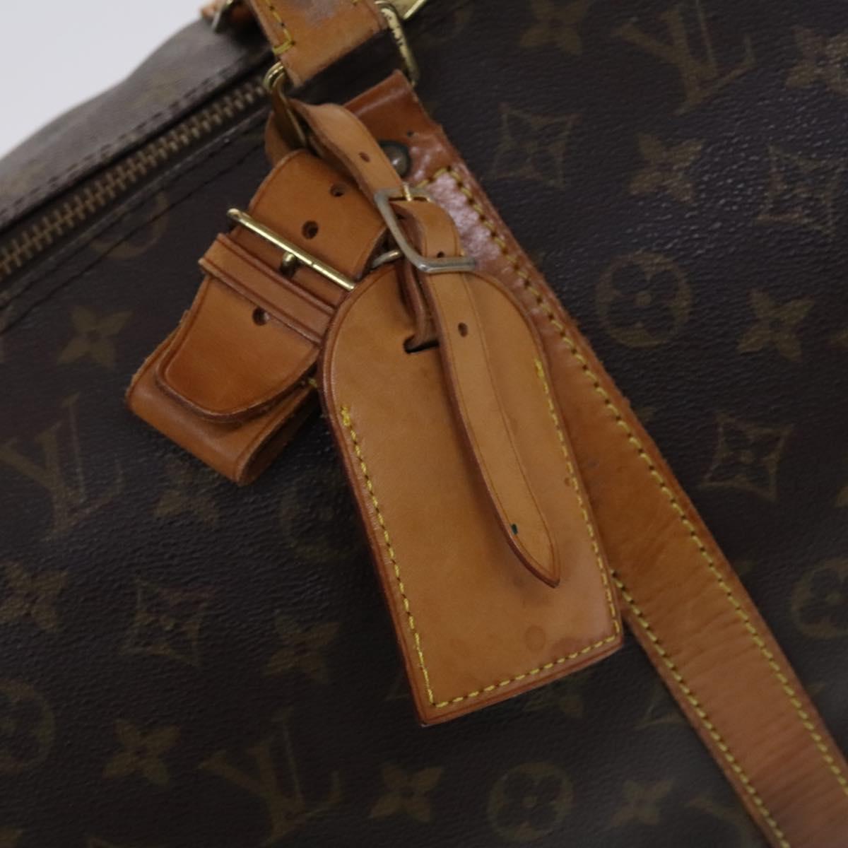 LOUIS VUITTON Monogram Keepall 55 Boston Bag M41424 LV Auth EC541