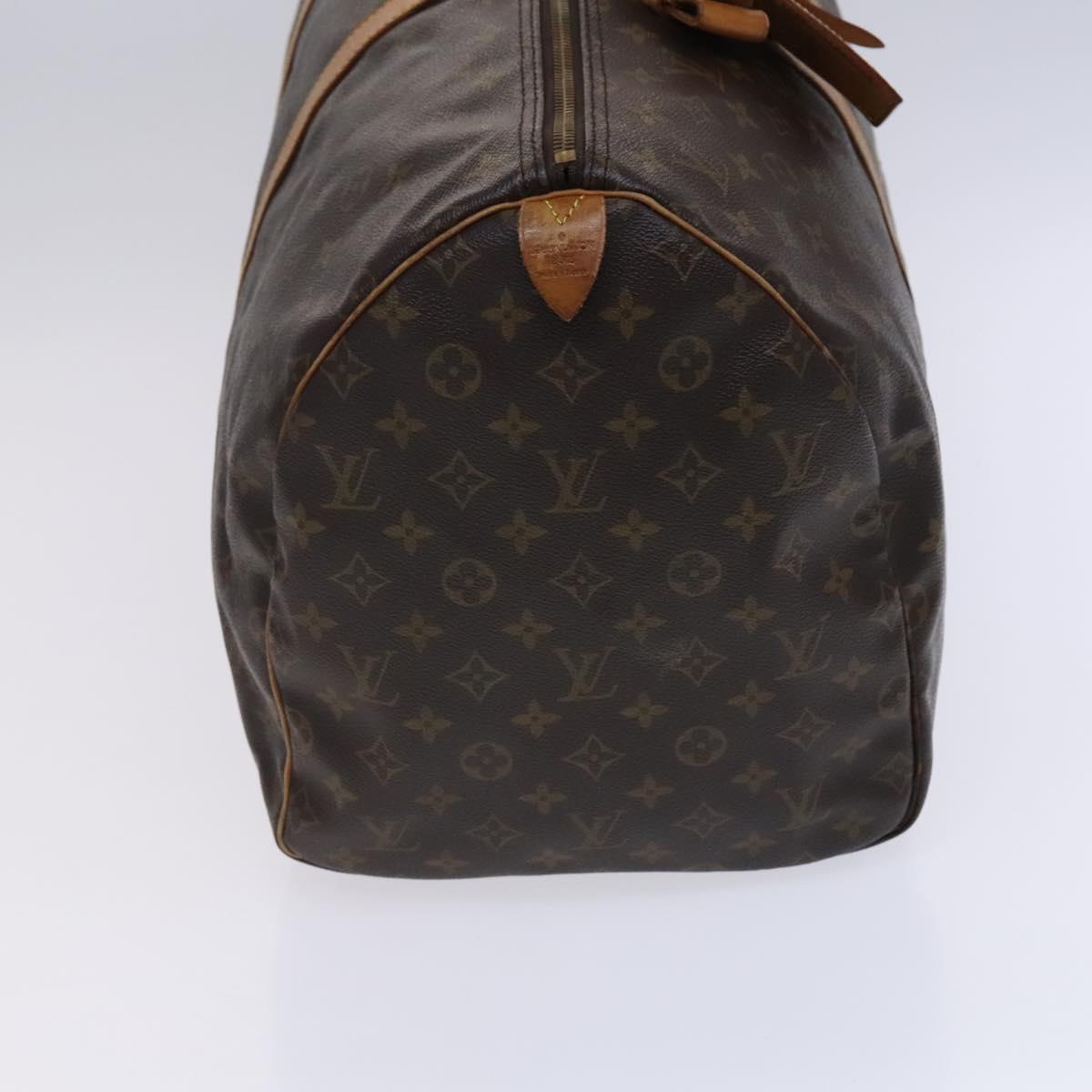 LOUIS VUITTON Monogram Keepall 55 Boston Bag M41424 LV Auth EC541