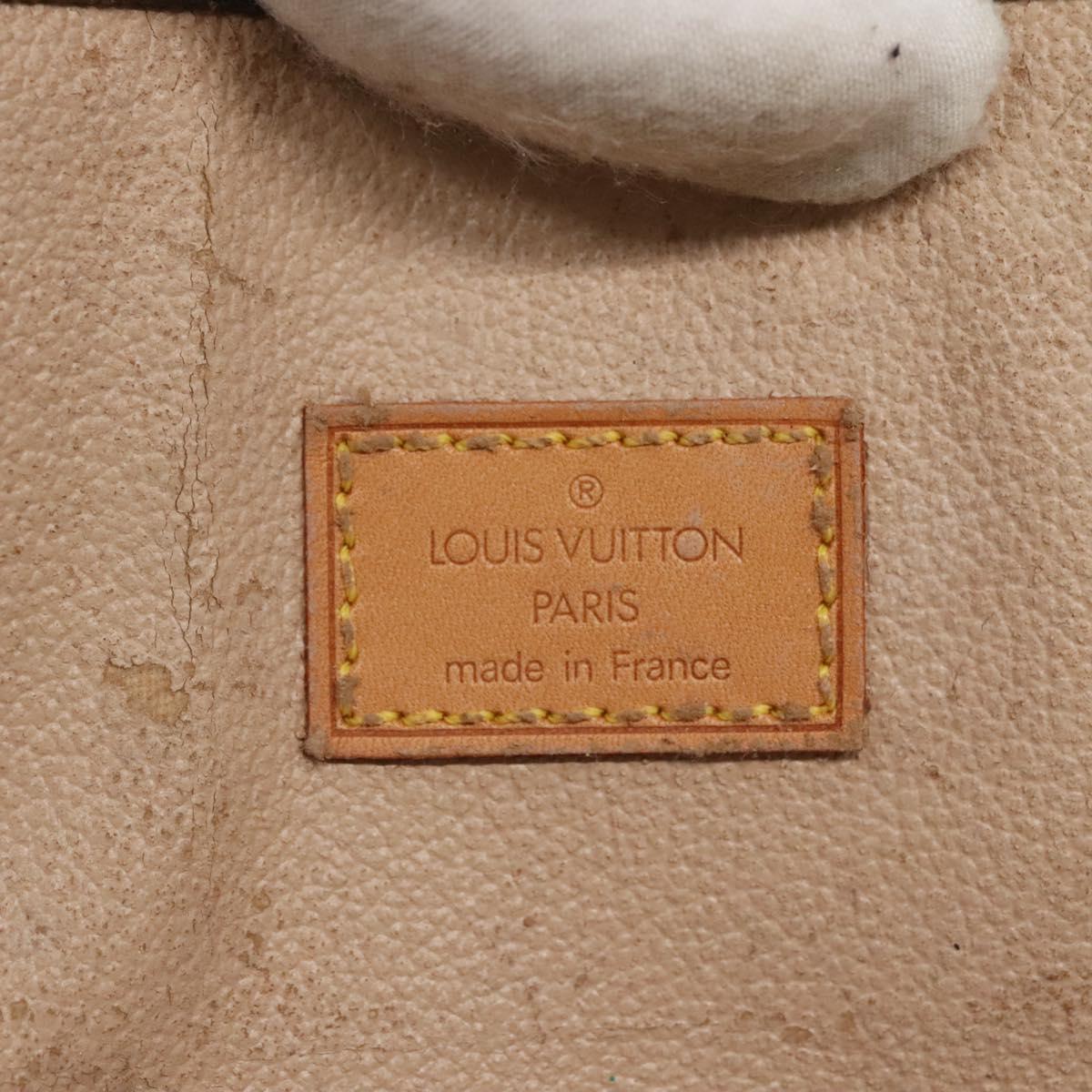 LOUIS VUITTON Monogram Sac Plat Hand Bag M51140 LV Auth EC550