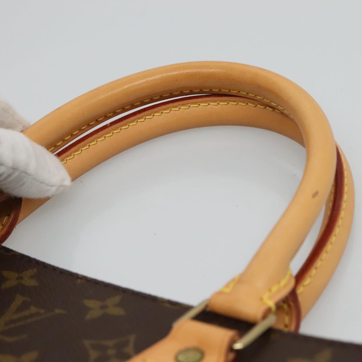 LOUIS VUITTON Monogram Sac Plat Hand Bag M51140 LV Auth EC550