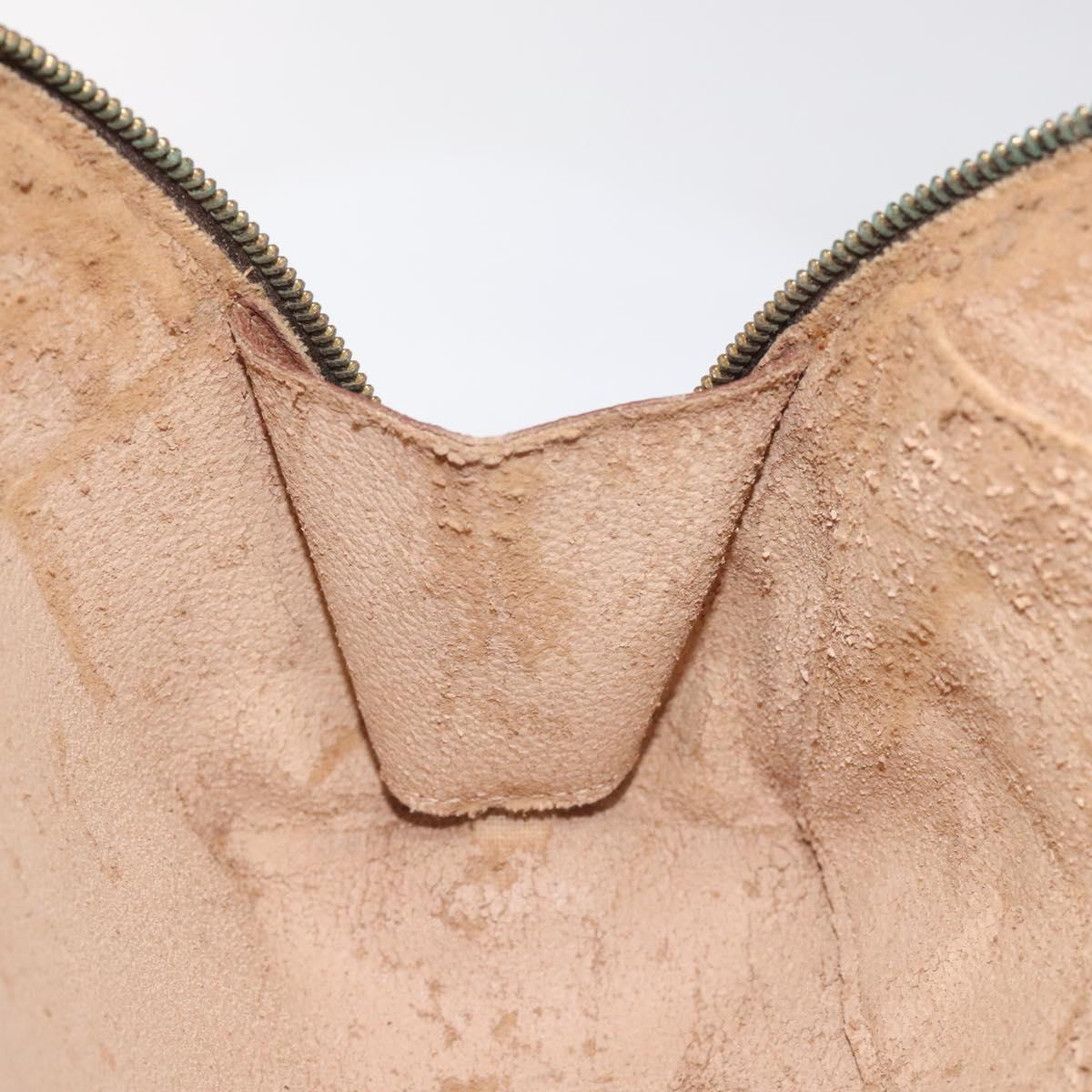 LOUIS VUITTON Monogram Trousse Demi Ronde Cosmetic Pouch M47520 LV Auth EC555