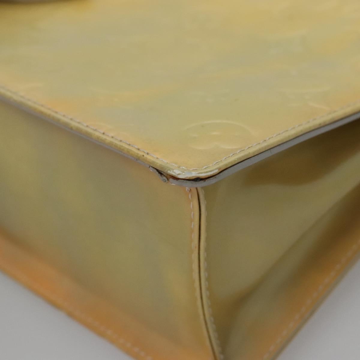 LOUIS VUITTON Monogram Vernis Spring Street Hand Bag Gris M91029 LV Auth EC572