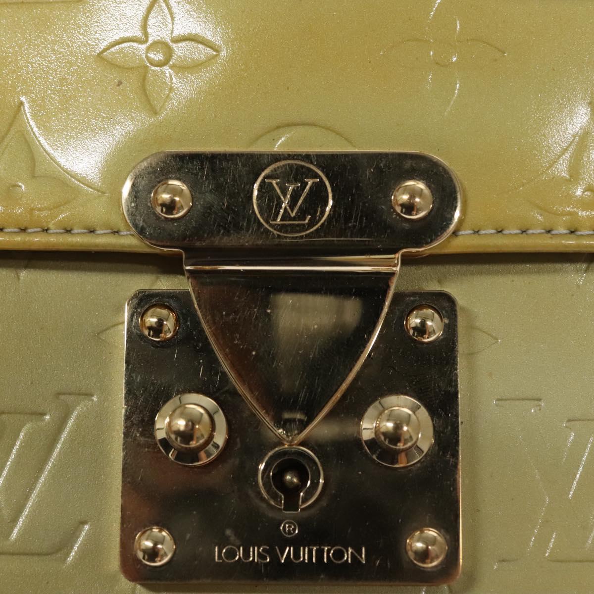 LOUIS VUITTON Monogram Vernis Spring Street Hand Bag Gris M91029 LV Auth EC572