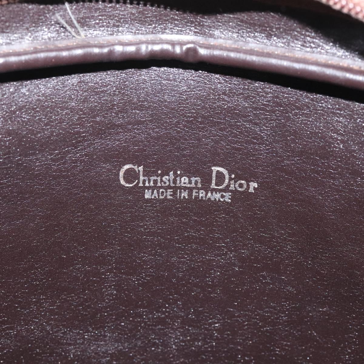 Christian Dior Trotter Canvas Shoulder Bag Brown Auth EC573