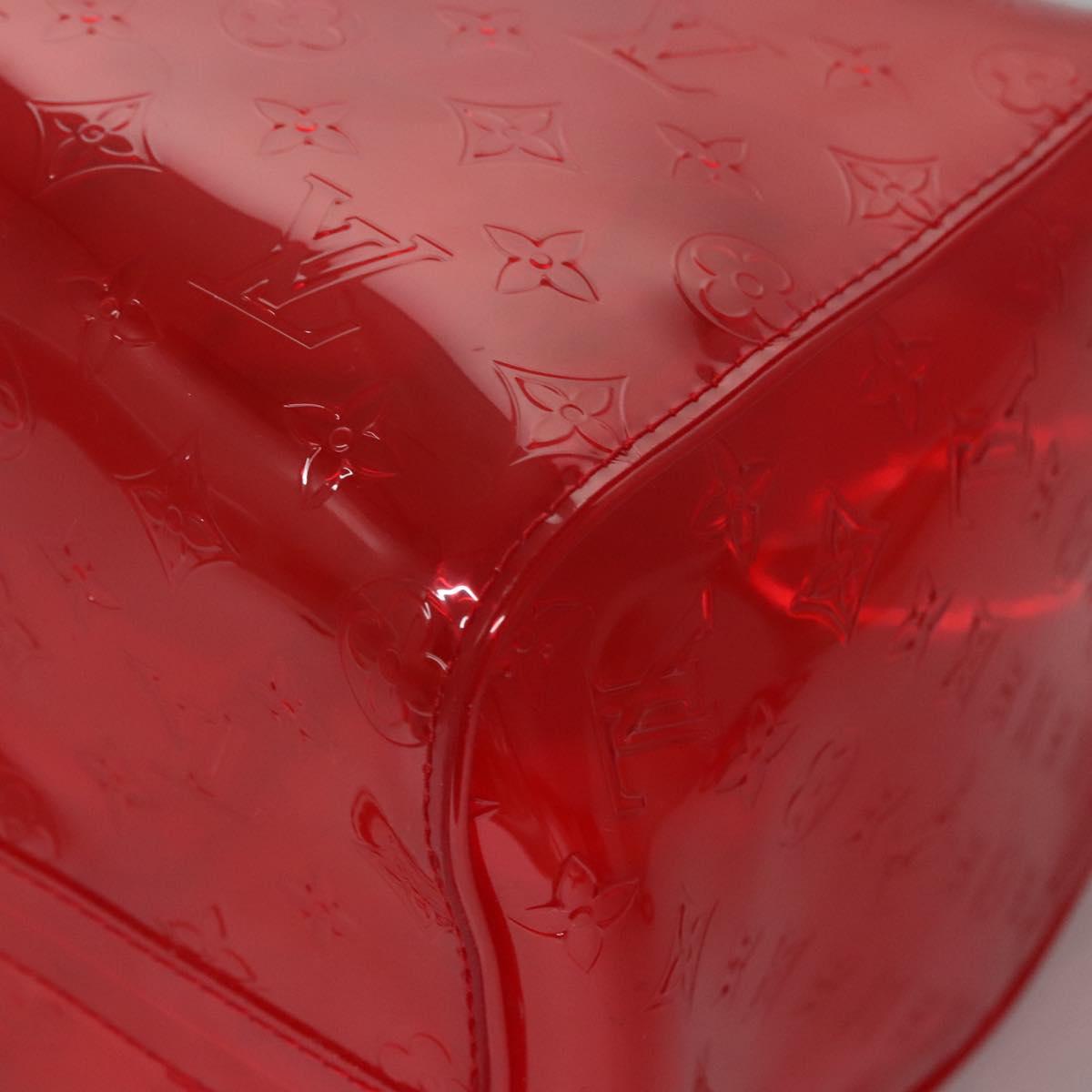 LOUIS VUITTON Monogram Vinyl Keepall Bandouliere 50 Bag Red M41416 Auth EC591SA