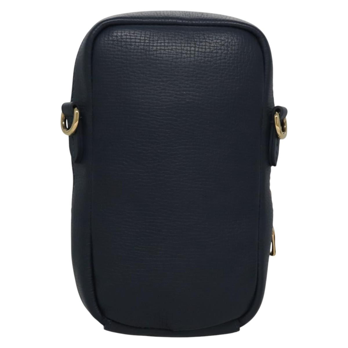 LOUIS VUITTON LV Squared Double Phone Pouch Blue M81060 LV Auth EC603A