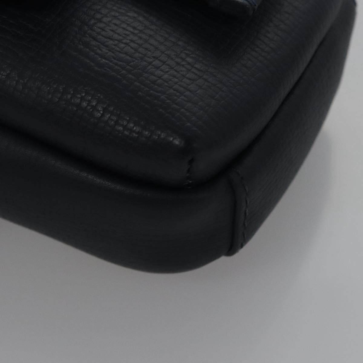 LOUIS VUITTON LV Squared Double Phone Pouch Blue M81060 LV Auth EC603A