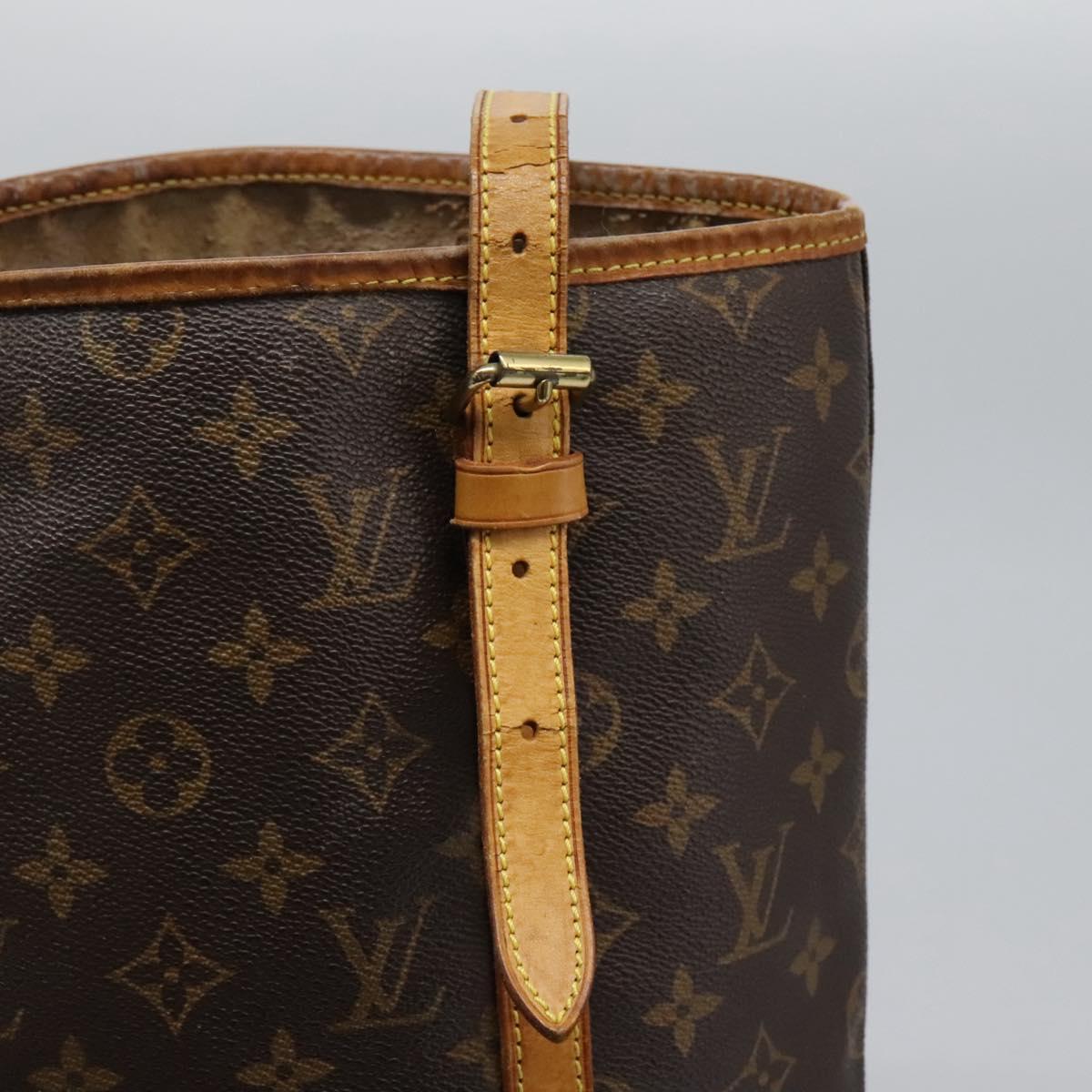 LOUIS VUITTON Monogram Bucket GM Shoulder Bag M42236 LV Auth EC617