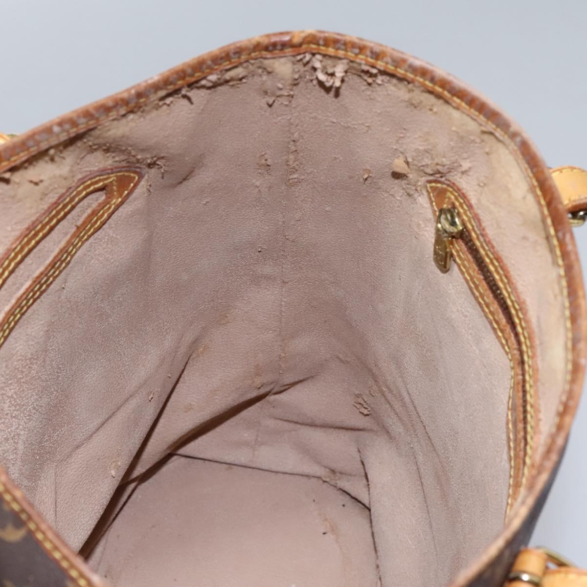 LOUIS VUITTON Monogram Bucket GM Shoulder Bag M42236 LV Auth EC617