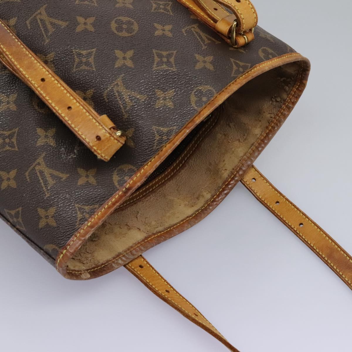 LOUIS VUITTON Monogram Bucket GM Shoulder Bag M42236 LV Auth EC617