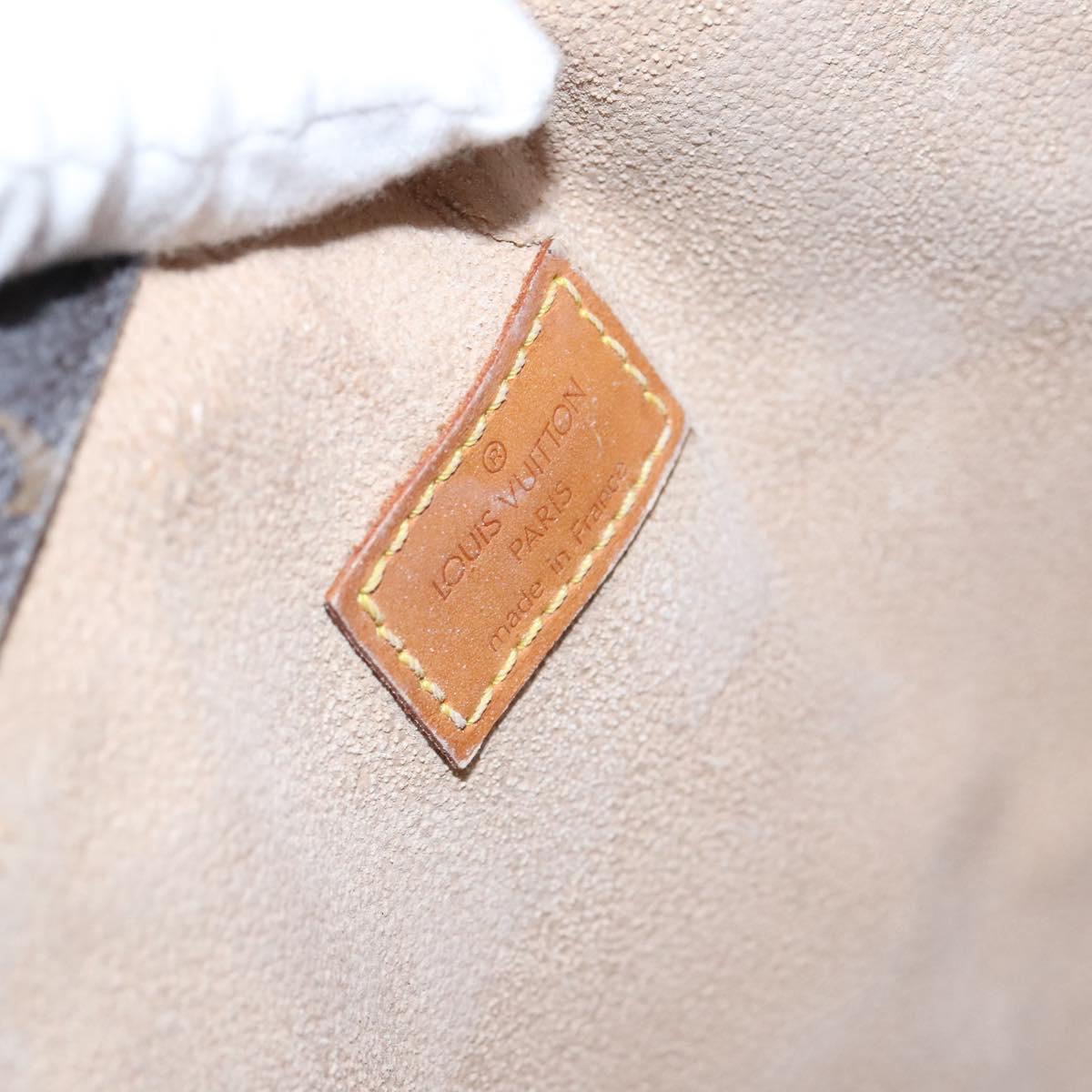 LOUIS VUITTON Monogram Sac Plat Hand Bag M51140 LV Auth EC628