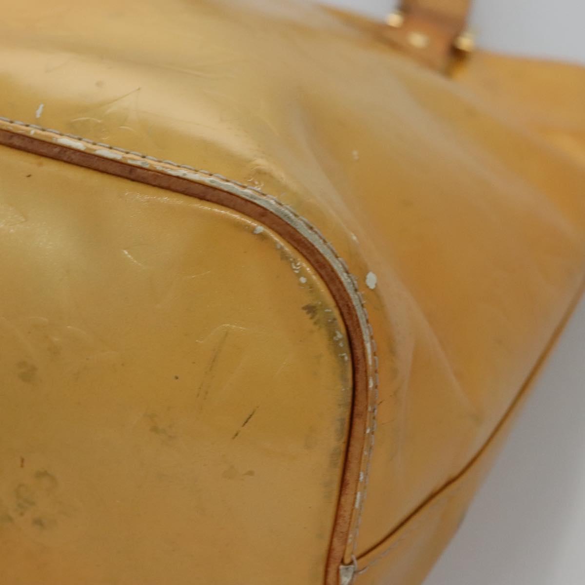 LOUIS VUITTON Monogram Vernis Houston Hand Bag Gris M91053 LV Auth EC632