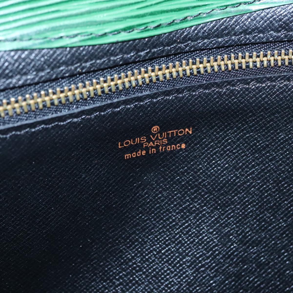 LOUIS VUITTON Epi Montaigne 27 Clutch Bag Green M52654 LV Auth EC643