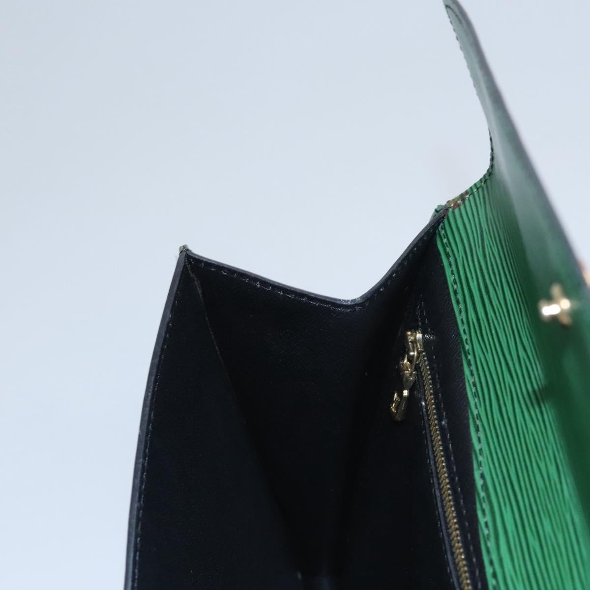 LOUIS VUITTON Epi Montaigne 27 Clutch Bag Green M52654 LV Auth EC643