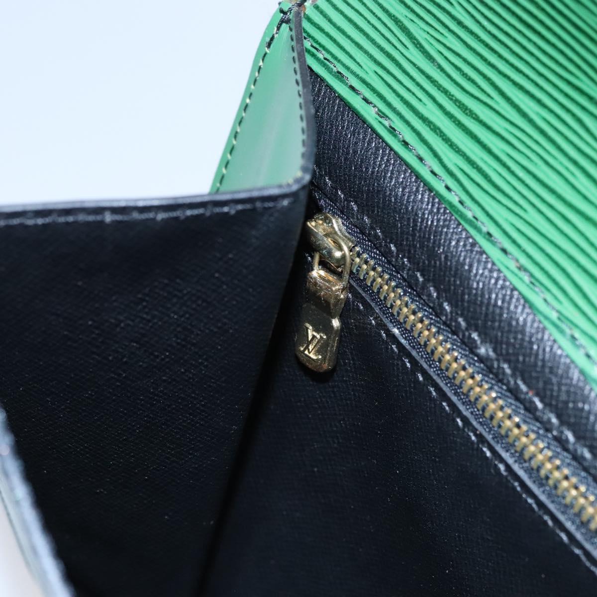 LOUIS VUITTON Epi Montaigne 27 Clutch Bag Green M52654 LV Auth EC643