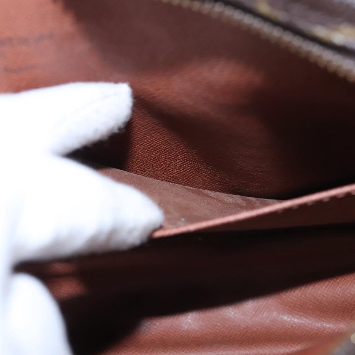 LOUIS VUITTON Monogram Compiegne 28 Clutch Bag M51845 LV Auth EC649