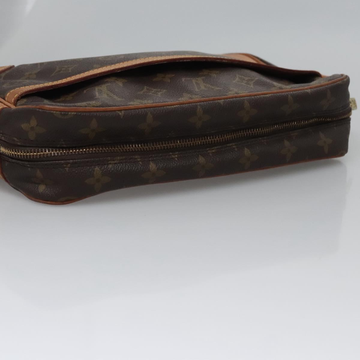 LOUIS VUITTON Monogram Compiegne 28 Clutch Bag M51845 LV Auth EC649