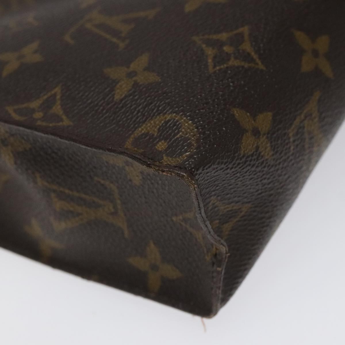 LOUIS VUITTON Monogram Poche Toilette 26 Pouch M47542 LV Auth EC669