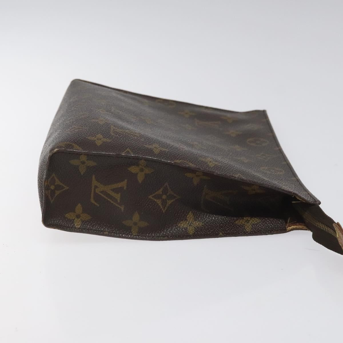 LOUIS VUITTON Monogram Poche Toilette 26 Pouch M47542 LV Auth EC669