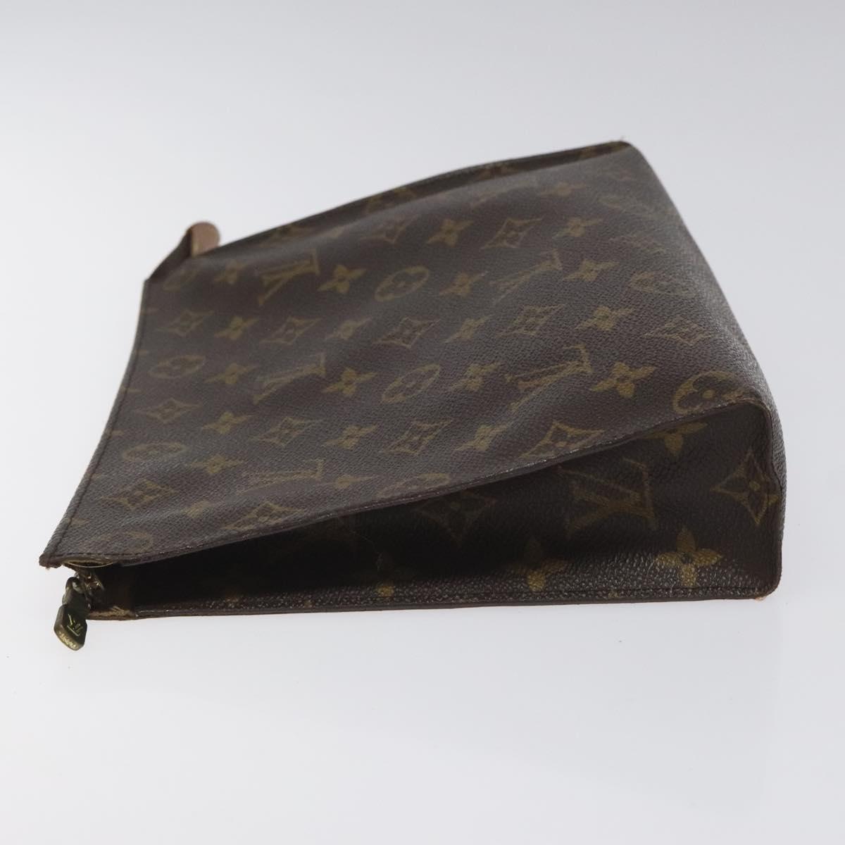 LOUIS VUITTON Monogram Poche Toilette 26 Pouch M47542 LV Auth EC669