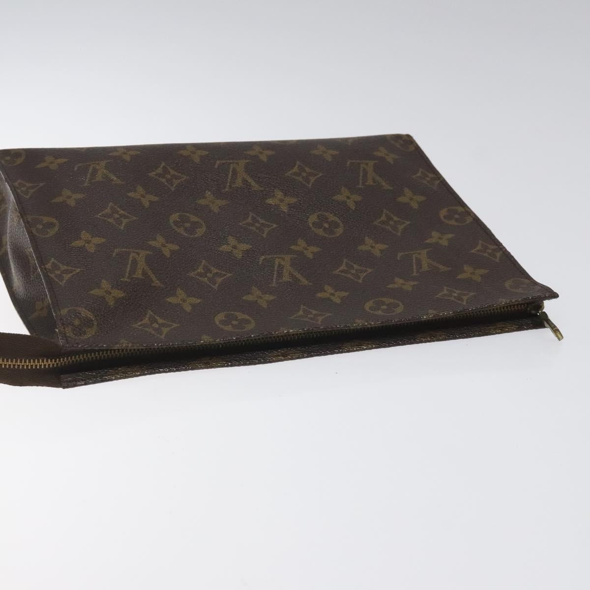 LOUIS VUITTON Monogram Poche Toilette 26 Pouch M47542 LV Auth EC669