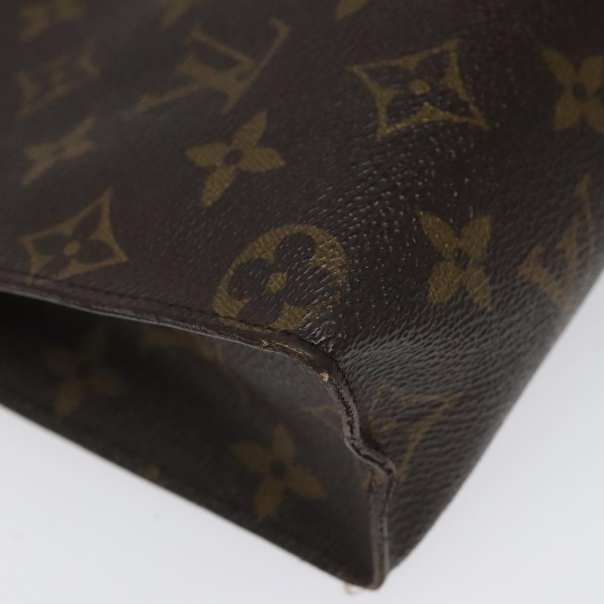 LOUIS VUITTON Monogram Poche Toilette 26 Pouch M47542 LV Auth EC669