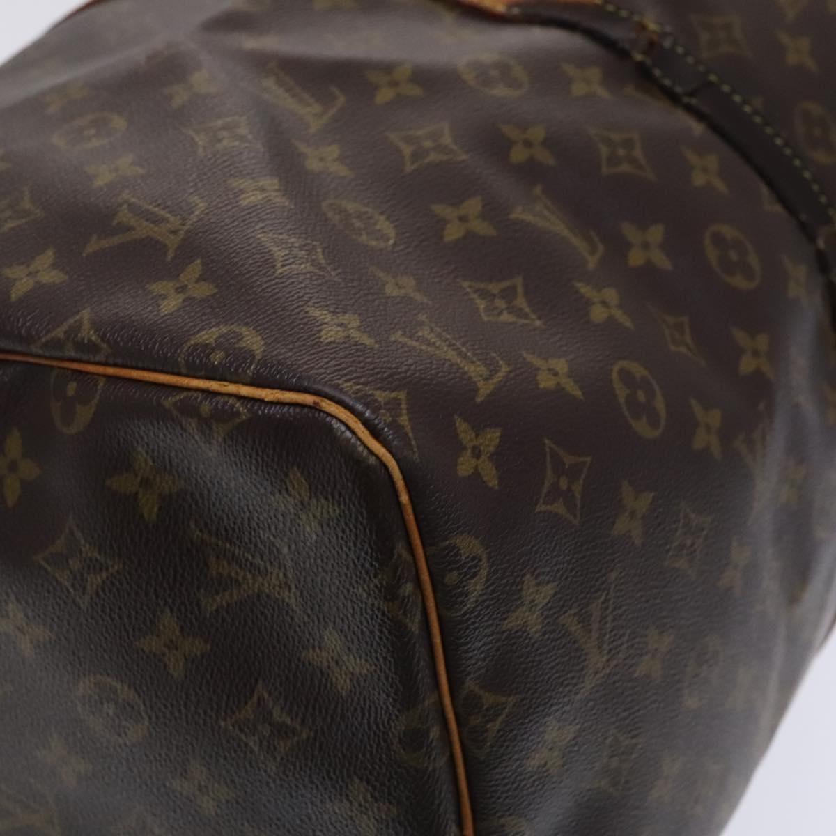 LOUIS VUITTON Monogram Keepall 55 Boston Bag M41424 LV Auth EC683