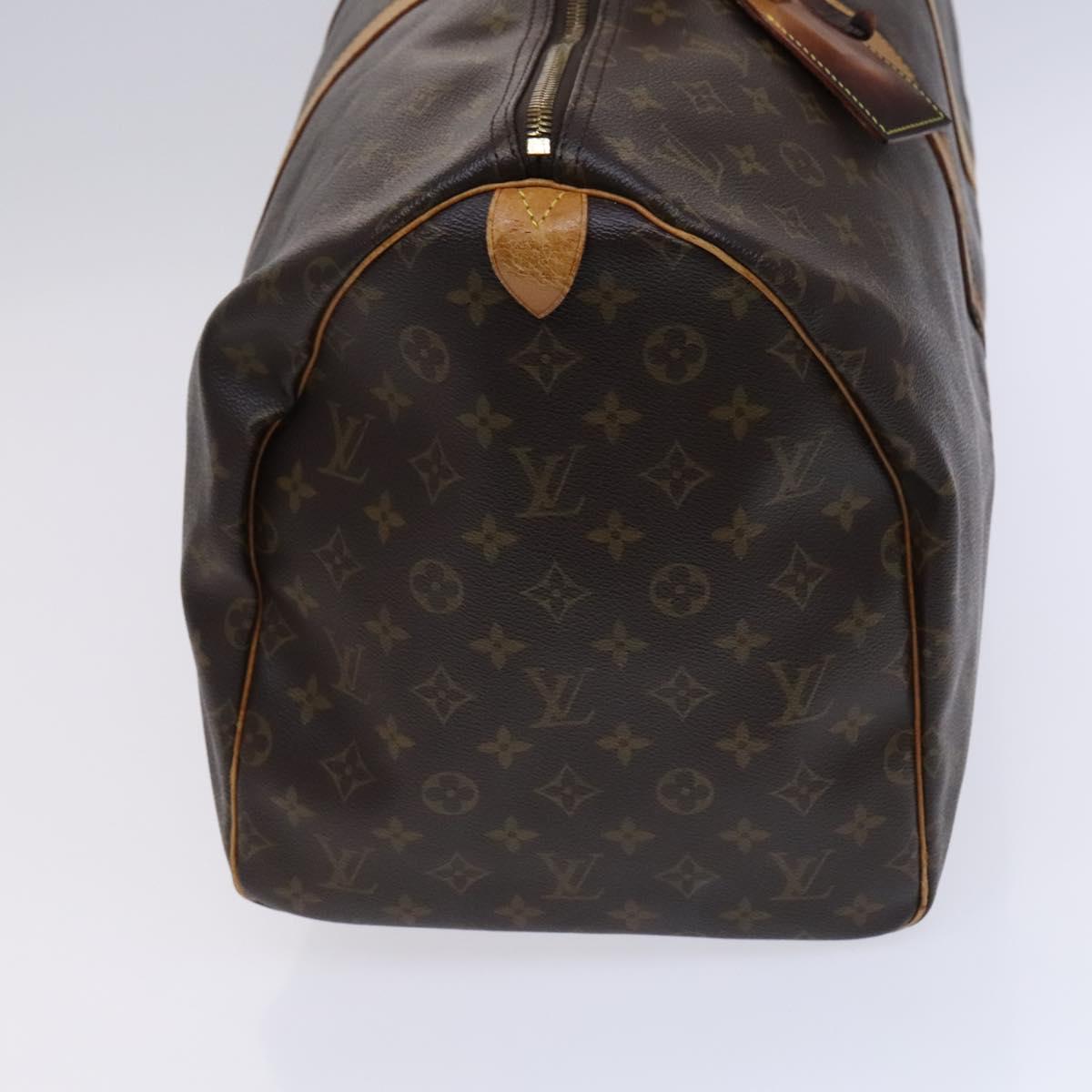 LOUIS VUITTON Monogram Keepall 55 Boston Bag M41424 LV Auth EC683