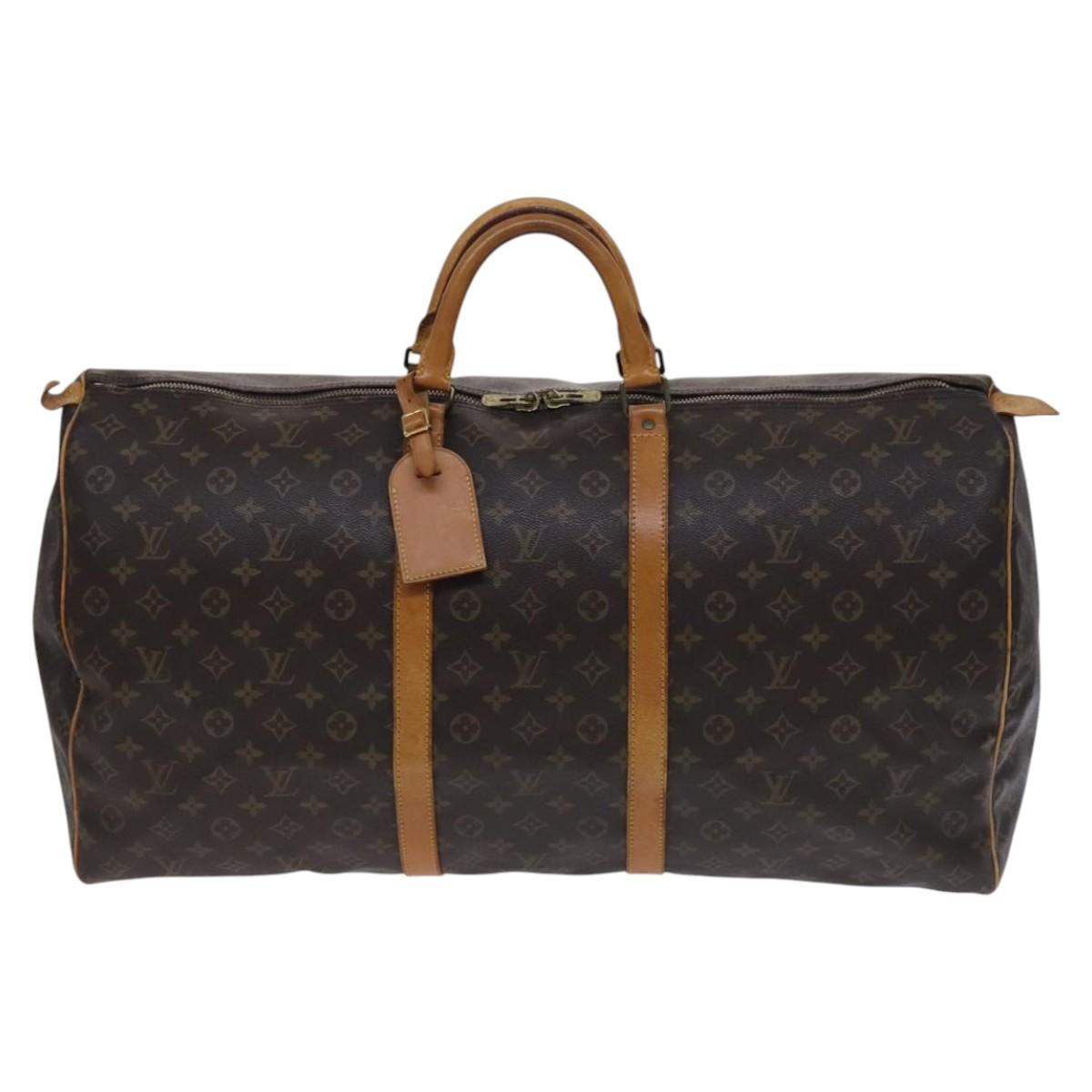 LOUIS VUITTON Monogram Keepall 60 Boston Bag M41422 LV Auth EC687
